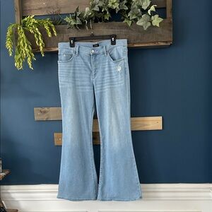Express 70’s Flare & Wide Leg Jeans EUC Size 14S